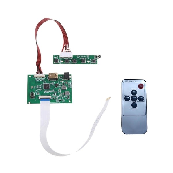 1 sett 30 pins LCD-driverkort - kompatibel Edp for skjermoppløsning 1920x1200 1920x1080