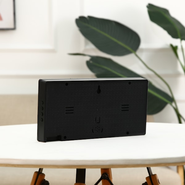 LED digital evighetskalender elektronisk klocka vardagsrum stor väggklocka smart lysande kalender digital klocka（1）-FF-