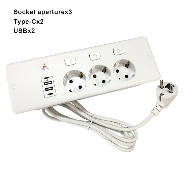 European Standard Built-in Socket White-FF- White 488