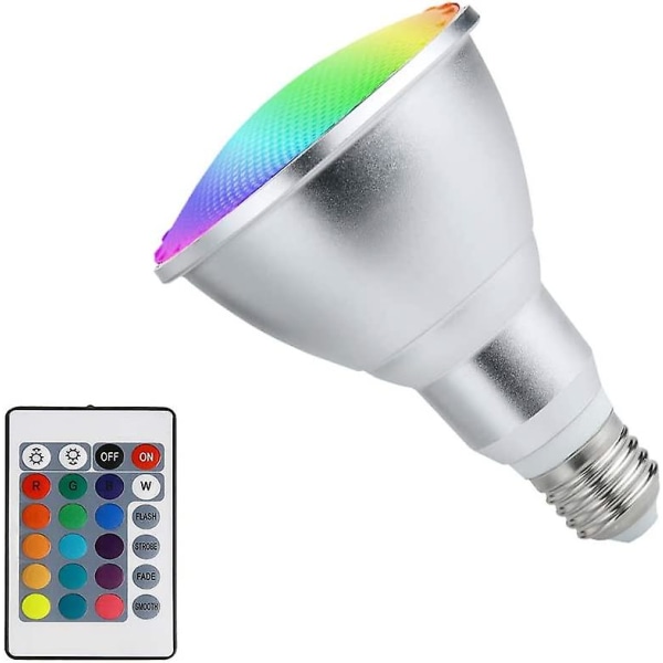 Utendørs RGB LED-lyskaster, fargeskiftende lyspære