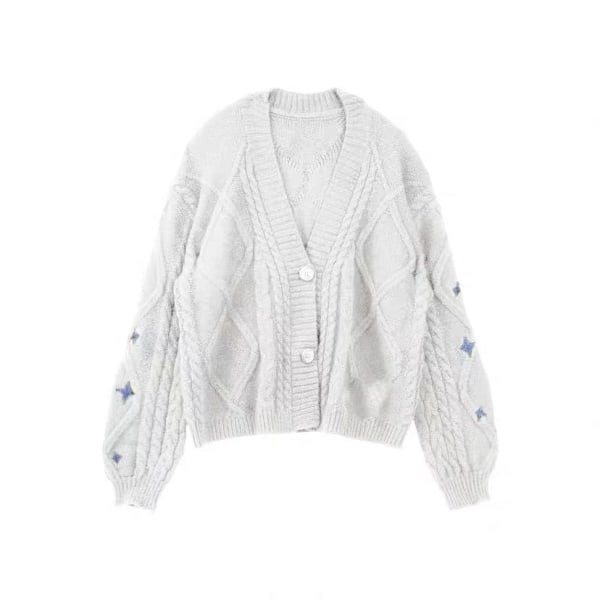 Speak Now Taylor's Version Kofta, Stjärnbroderad Merch Oversized C Vit White XL