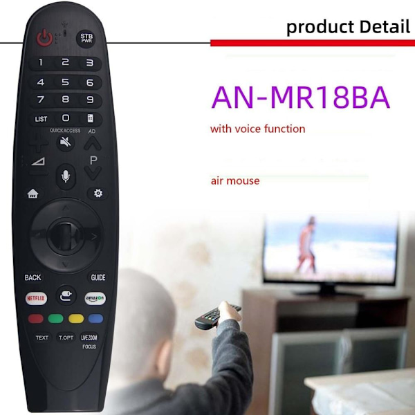 Fjernbetjening udskiftning remote til LG AN-MR18BA MR650A MR19BA M akb75855501