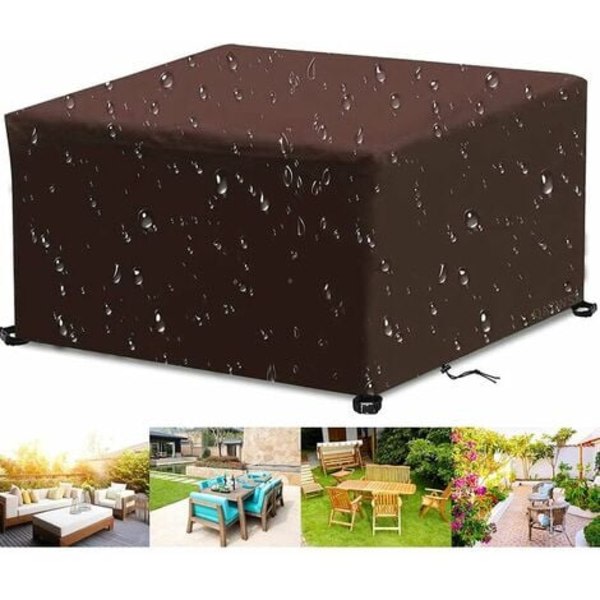 Cover, 420D vattentätt Oxford-tyg Cover, anti-UV-skydd, vindbeständig, rektangulär för möbler