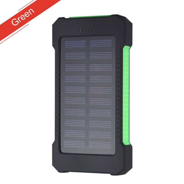 Solcellelader med 20000mAh kapasitet, Grønn Grønn Grön 20 000