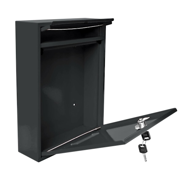 Lukollinen postilaatikko - Musta-XF15- Black Svart