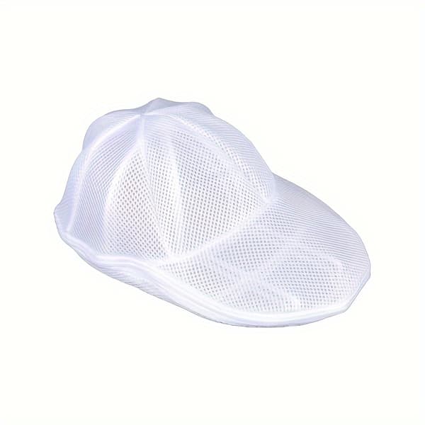 SUTNSCW Hat Washer with Zippered Polyester Mesh Laundry Bag - 2pcs Oval Shaped Cap Washer Protector for Machine Washing, Appar-FF- 1 hat rack + 1 hat washing bag
