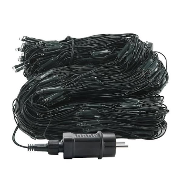 XMTECH 6 x 2 m lysnet - varm hvid 280 LED - IP44 lysnet med 8 lystilstande -XF3-