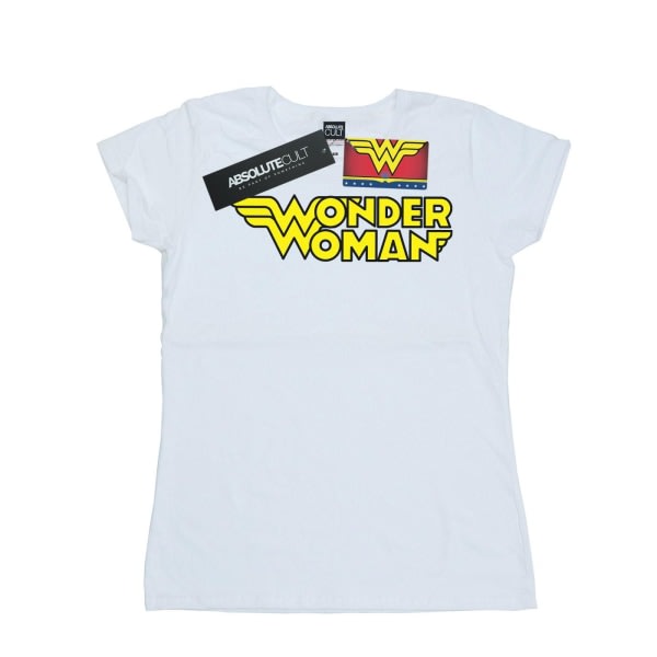 DC Comics Ladies/Ladies Wonder Woman Winged Logo T-paita puuvilla valkoinen XXL