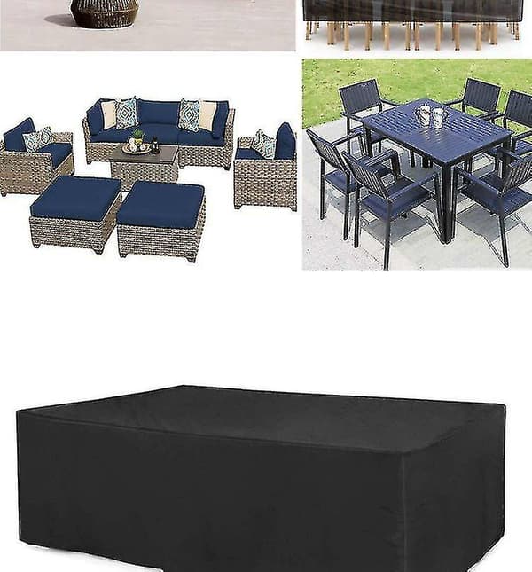 Solcellsdrivna solrosslingor för utomhusbruk black 200x200x85cm