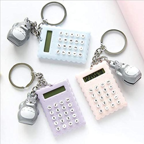 Creative Cookie Calculator Praktiska leksaksnyckelkrokar Mini Calculat