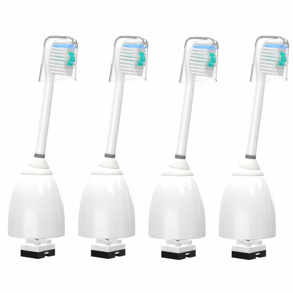 Ersättningsborsthuvuden, 4-pack tandborsthuvud kompatibel med Philips, Essence, Elite, Xtreme, Advance och CleanCare elektrisk tandborste