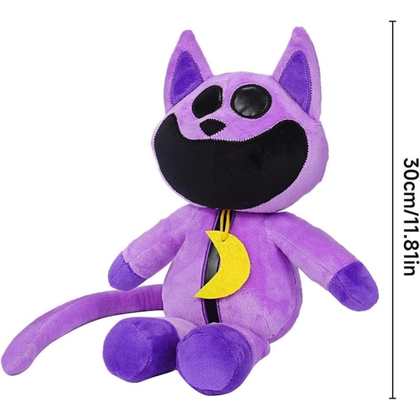 Smiling Critters Plysch, Sjove Smilende Critters Plysch, Søde Stoppede Dyr Pude Dukker Legetøj til Fans Børn Drenge Piger Fødselsdag [DB] Cat Nap