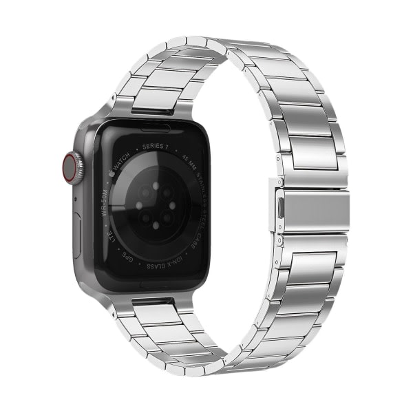 Yhteensopiva Apple Watch kanssa 41 mm / 40 mm / 38 mm hopea