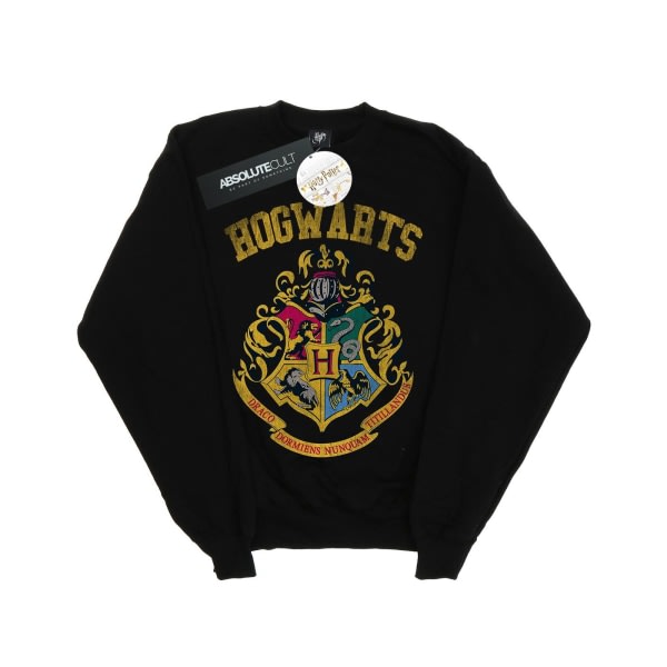 Harry Potter Girls Fylt Crest Varsity Sweatshirt 5-6 år Bl Svart 5-6 år