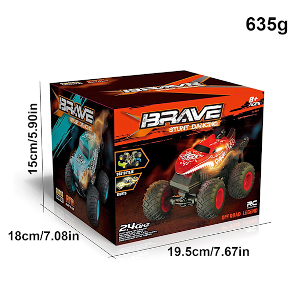 Radiostyret Bil, 2.4 GHz Haj Monstertruck til Børn Xams Gave, 100% Ny C