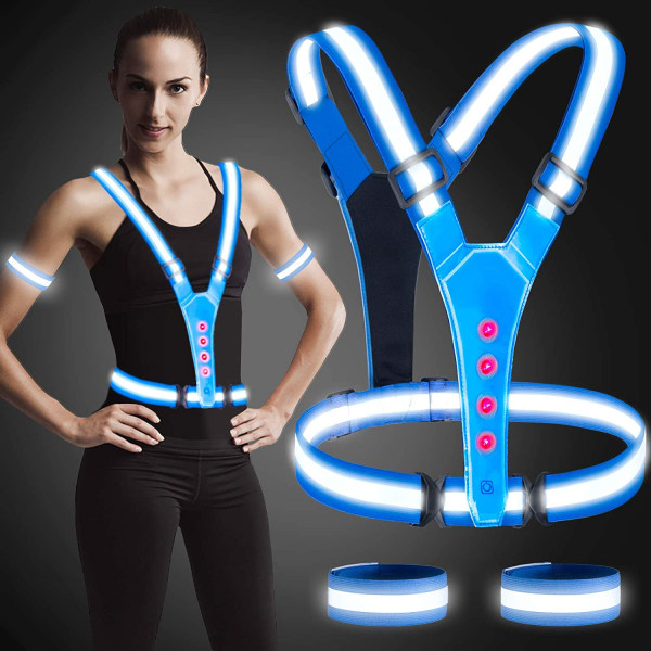 Led refleksvest, høy synlighet led refleksvest