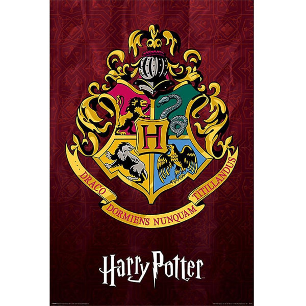 Harry Potter Hogwarts Crest plakat Flerfarvet 61cm x 91,5cm
