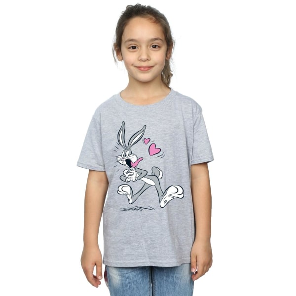 Looney Tunes Girls Bugs Bunny In Love T-shirt i bomull 9-11 år Sport Grå 9-11 år