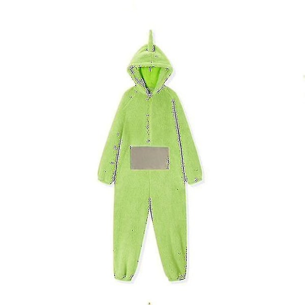 Teletubbien Yhden Palan Pyjama Aikuinen Paksu Koralli Fleece Vihreä green s