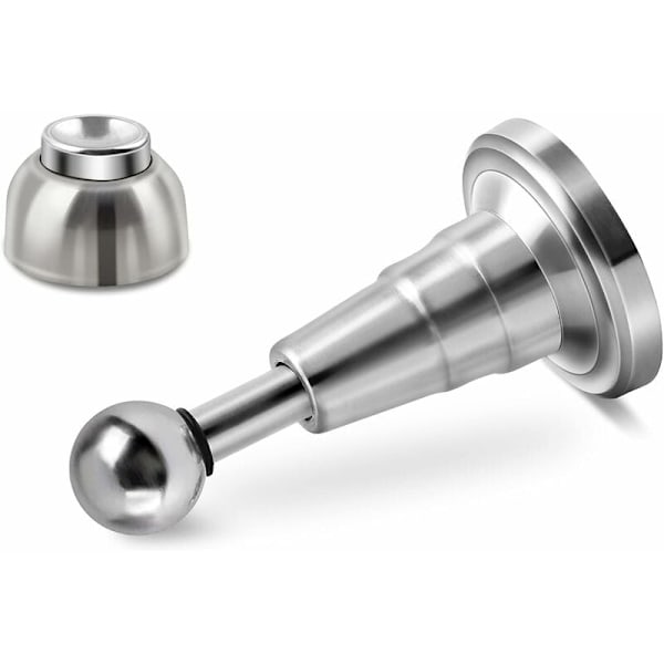 Magnetisk dørstopper med hydraulisk dæmper, kraftig rustfrit stål S