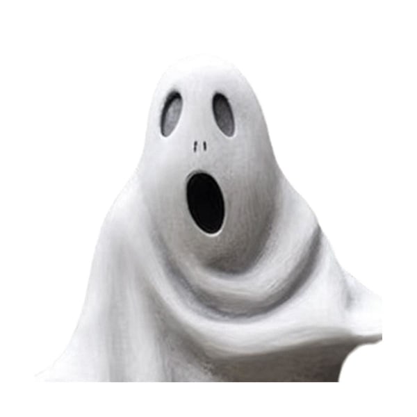 Halloween Hage Skulptur Hvit Ghost Utendørs Statue Nydelig Ghost Garden Decoration Resin Crafts