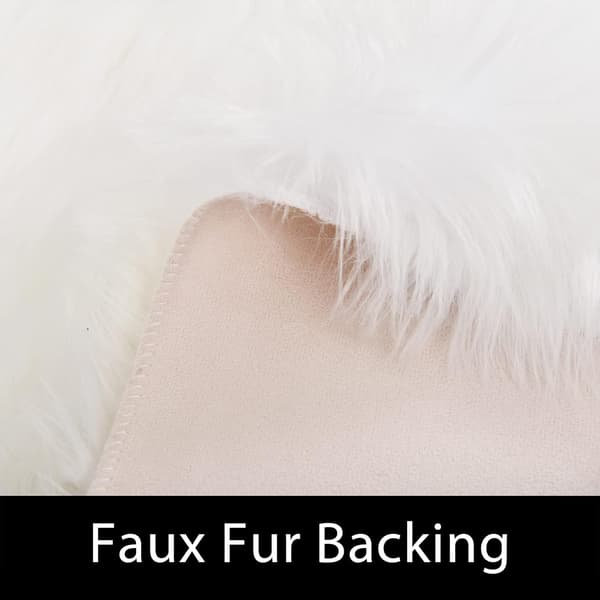 Superblødt tæppe, fluffy gulvmåtte, soveværelsesgulvmåtte White