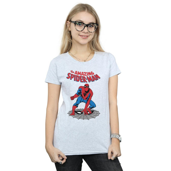 Marvel Womens/Ladies The Amazing Spider-Man Bomuld T-shirt L Sp Sports Grå L