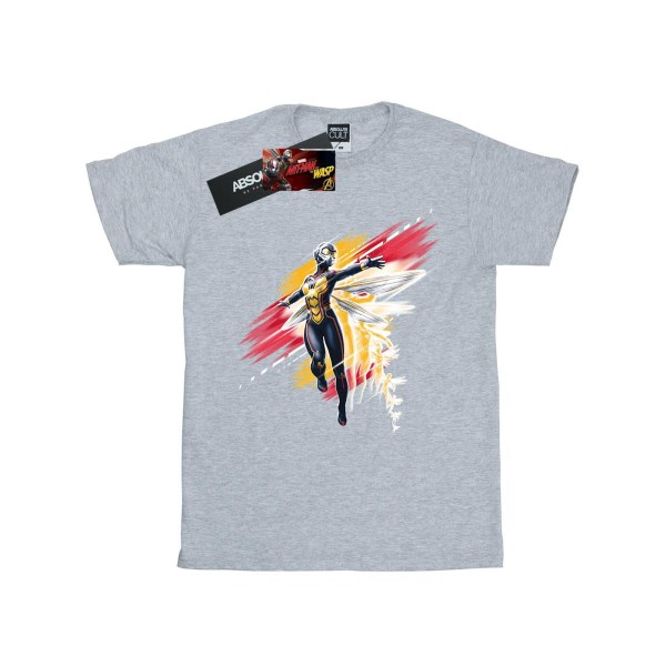 Ant-Man and the Wasp Girls harjattu puuvillainen t-paita 5-6 vuotta Spo Sports Grey 5-6 vuotta