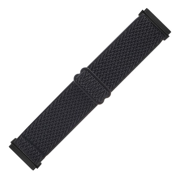 Vevd nylonarmbånd Fitbit Versa 3/Sense Svart