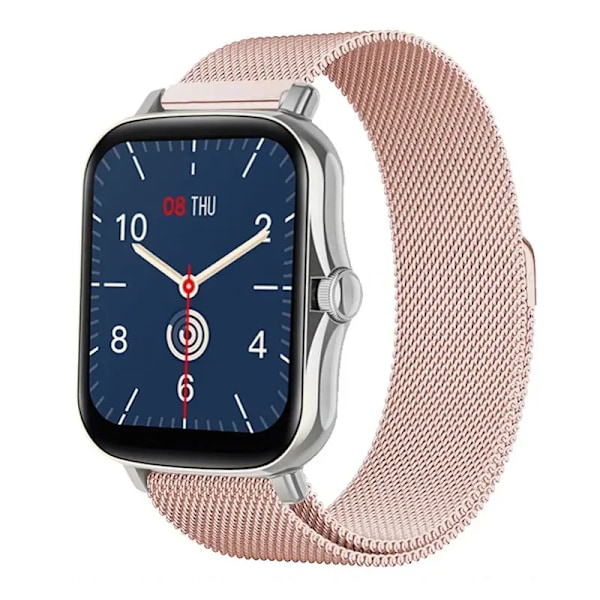 20mm/22mm Milanese band För Amazfit GTS/4/2/2e/3/GTS2 Mini/GTR 47mm/GTR 4/3/ Pro Metal Watch Armband Amazfit bip /U/S/lite rem Barbie-powder