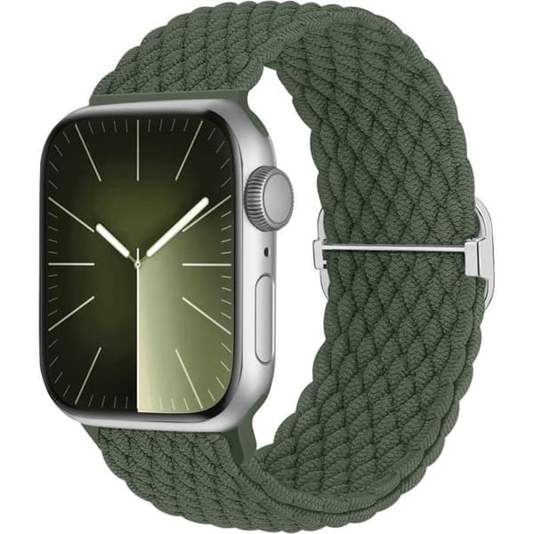 5-pack flätade Solo Loop-armband kompatibla med Apple Watch 38-41mm-FF-