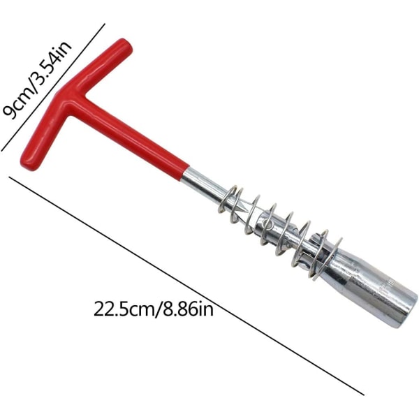 Universal Tändstiftsnyckel, 2 delar Tändstiftsnycklar T-Hand