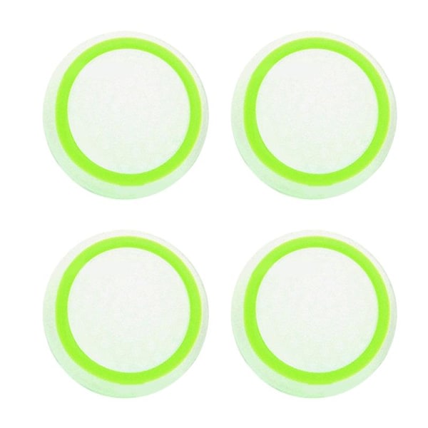 4stk Controller Thumb Silikon Stick Grip Cap Cover Kompatibel Ps3 Ps4 Xbox One Hvit-grønn