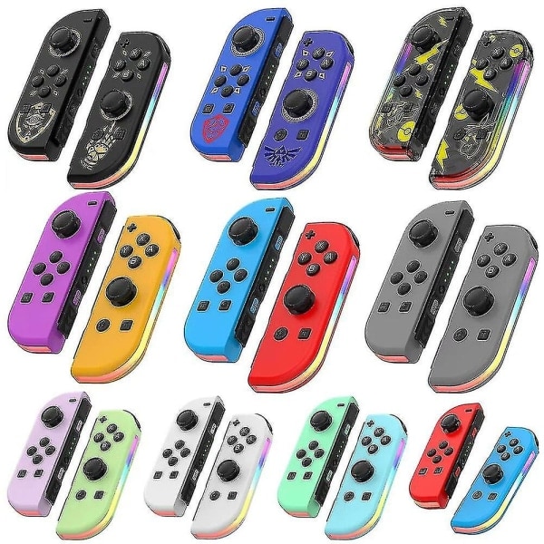 Trådløs håndkontroller kompatibel for Nintendo Switch, Oled, Lite Gamepad Joystick (l/r) Erstatning med Rgb høyre 4 4