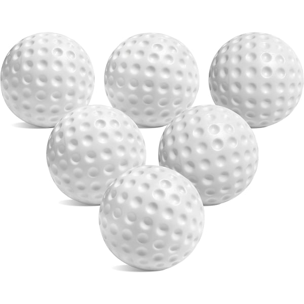 Ersättende golfbolde til småbørn og småbørn - til Little Tikes golfsæt - 6-pack | Overdimensionerede golfbolde i plast for nybörjare