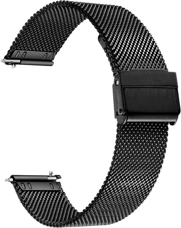 Klokke Mesh Rem Rustfritt Stål Quick Release Herre Dame 22mm