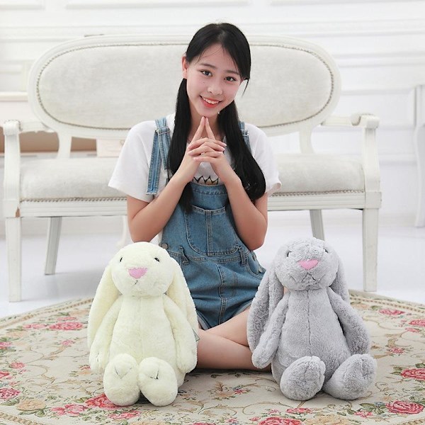 Jellycat Bashful Viola Kanin Plysjdyr (hvit 50CM)