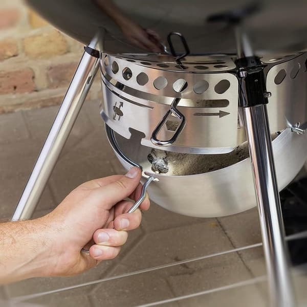 One-Touch rengøringssystem-sæt, 22-1/2 tommer grillreservedele til Weber 7444 kulgrill