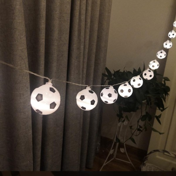 3m LED Fotbollar String Lights Garland USB-drevet fotballsboll