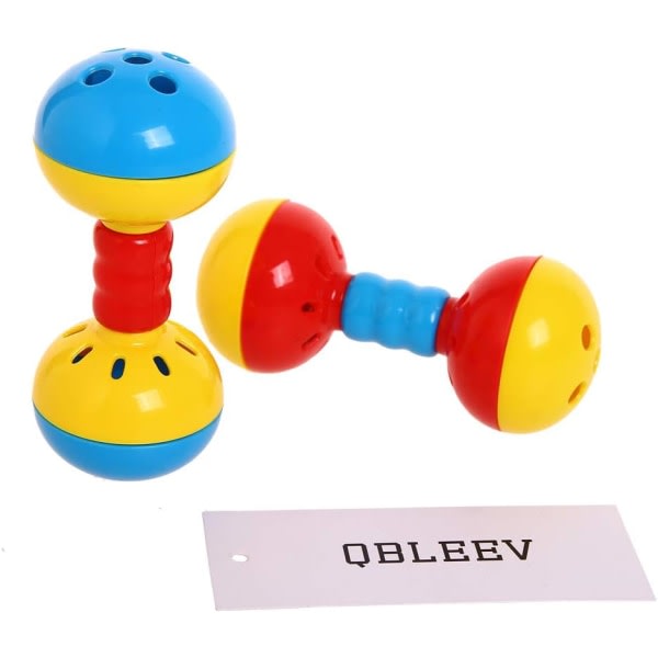 Bell Bell Foot Toy, berikad skivstångsbollleksak, lekgym Aktivitetssenterburtillbehör for middelstora papegojor - 2-pack, slumpmässiga farger