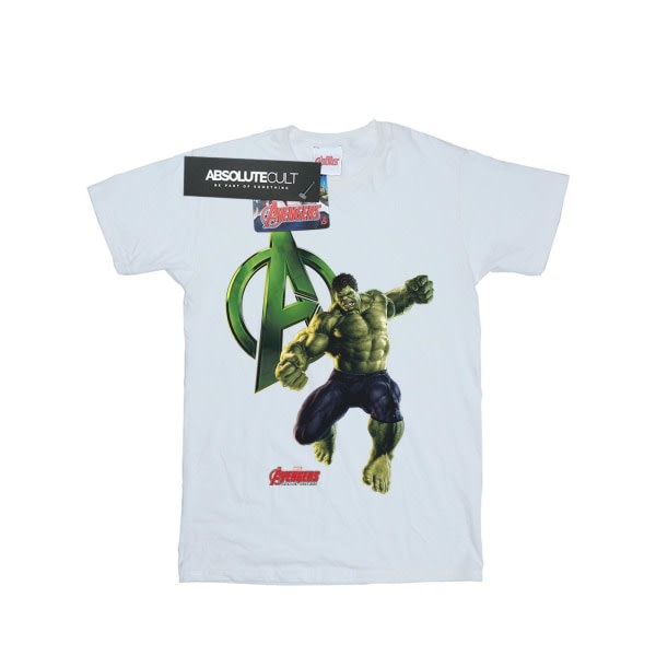 Marvel kvinnor/damer Hulk Pose bomull pojkvän T-shirt XL Vit XL