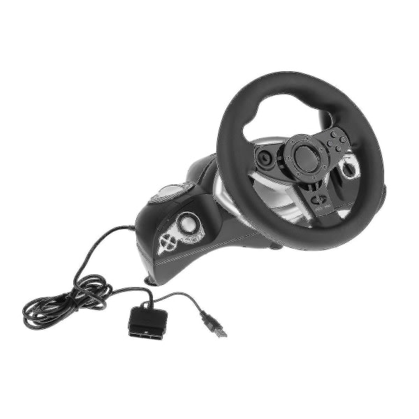 () Racing Gaming Steering Wheel Pedal Kit Simulator för Ps3/ps2/pc