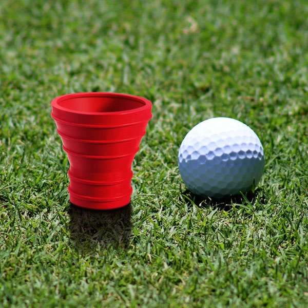 Golfboll sugkopp gummi (rød)