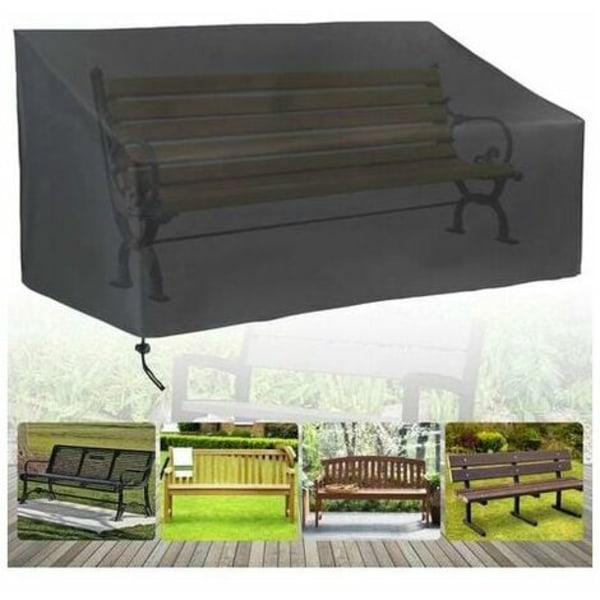 2-sits cover for trädgårdsbänk, cover for uteplats, dammtät, UV-beständig, vanntät, finnerät, oxfordtyg, soffskydd