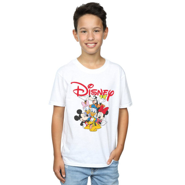 Disney Boys Mickey Mouse Crew T-paita 7-8 vuotta Valkoinen Valkoinen 7-8 vuotta