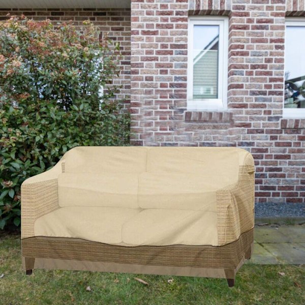 3-istuttava Ulkosohvan Suojus Vedenpitävä Tuulenpitävä Pölytiivis Puutarhasohvan Suojus 193 x 83 x 84 cm