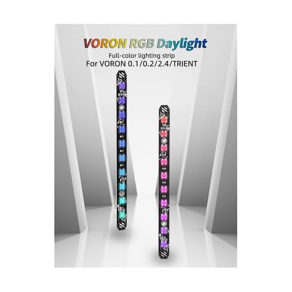 2kpl 3D-tulostin Daylight PCB Kit 5v Rgb Led Bar Daylight kepillä Voron 2.4 Trident 350/300/2