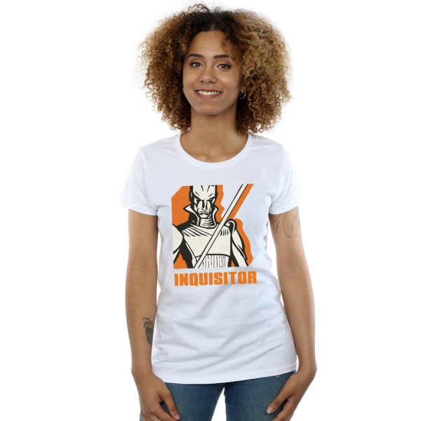 Star Wars Ladies/Ladies Rebels Inquisitor bomull T-skjorte L Hvit Hvit L