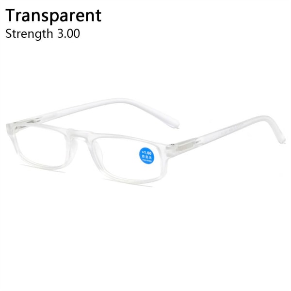 Lesglasögon Glasögon TRANSPARENT STYRKA 3,00 STYRKA transpa transparent Strength 3.00-Strength 3.00