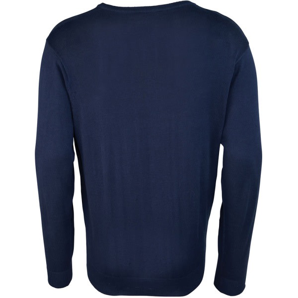 Premier strikket sweater med V-hals til mænd M Marineblå Navy M